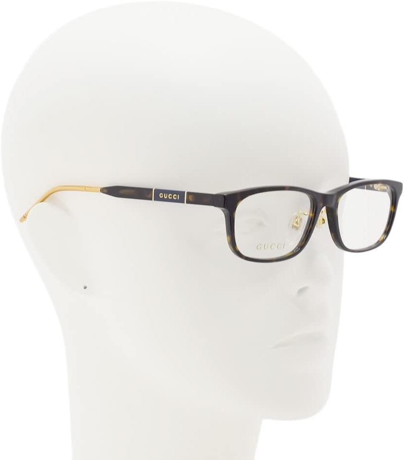 Amazon | [グッチ] 眼鏡フレーム メンズ GG0858OJ 001 ハバナ/ゴールド